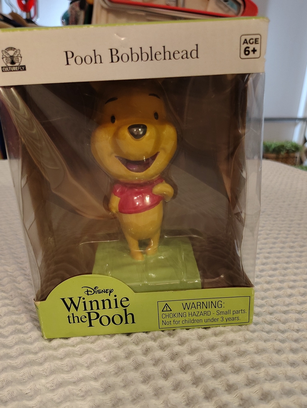 Disney Winnie the Pooh Yellow and Red Bobblehead Figurine